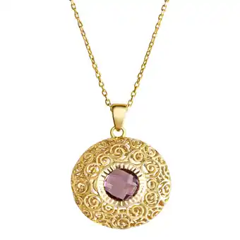 Netto Marken-Discount Fascination by Ellen K. Halskette Gold 333 mit echtem Amethyst 8mm Angebot