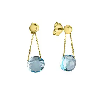 Netto Marken-Discount Celesta Gold Ohrring 375/- Gelbgold Blautopas (beh) Angebot