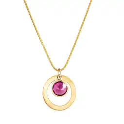 Netto Marken-Discount Fascination by Ellen K. Anhänger mit Kette 375 Gelbgold Rhodolit-Granat Angebot