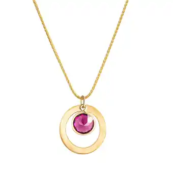 Netto Marken-Discount Fascination by Ellen K. Anhänger mit Kette 375 Gelbgold Rhodolit-Granat Angebot