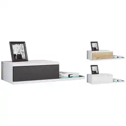 Netto Marken-Discount VCM Nachtschrank Wandschublade Wandboard Nachttisch Maße ca. H. 15 x B. 65 x T. 30 cm - Konsila L Angebot