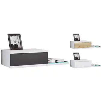 Netto Marken-Discount VCM Nachtschrank Wandschublade Wandboard Nachttisch Maße ca. H. 15 x B. 65 x T. 30 cm - Konsila L Angebot