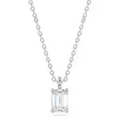 Netto Marken-Discount Diam Addict Halskette 585 Weißgold im Labor gezüchteten Diamanten Angebot