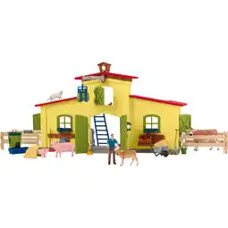 Netto Marken-Discount Schleich Spielfigur Farm World Großer Stall Angebot