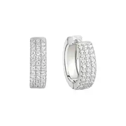 Netto Marken-Discount Zeeme Basic Ohrringe Silber 925 rhodiniert mit 144x Zirkonia weiß Angebot