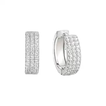 Netto Marken-Discount Zeeme Basic Ohrringe Silber 925 rhodiniert mit 144x Zirkonia weiß Angebot