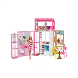 Netto Marken-Discount Mattel HCD48 - Barbie - Spielset, Haus komplett eingerichtet, Puppe mit Zubehör Angebot