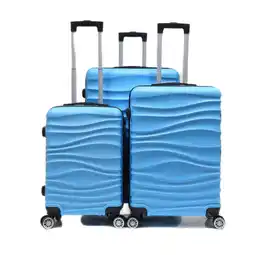 Netto Marken-Discount Reisekoffer Koffer 3 tlg Hartschale Trolley Set Kofferset Handgepäck Angebot