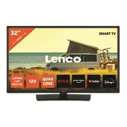 Netto Marken-Discount Lenco LED-3263BK - 32-Zoll Android-Smart-TV mit 12-V-Kfz-Adapter, schwarz Angebot