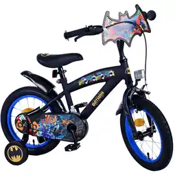 Netto Marken-Discount TPFSports DC Batman Kinderfahrrad - Jungen - 14 Zoll - Rücktritt + Handbremse - Schwarz Angebot
