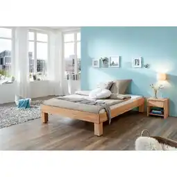Netto Marken-Discount Relita - Futonbett Manuela, ohne Kopfteil, 100x200 Buche massiv natur geölt Angebot