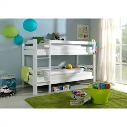 Netto Marken-Discount Relita - Etagenbett BENI Buche massiv weiß lackiert Angebot