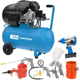 Netto Marken-Discount Güde Kompressor-Set 405/10/50 inkl. Schlagschrauber 1/2 Angebot