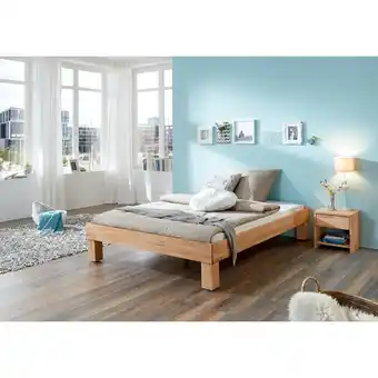 Netto Marken-Discount Relita - Futonbett Manuela, ohne Kopfteil, 140x200 Buche massiv natur geölt Angebot