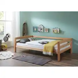 Netto Marken-Discount Relita - Einzelbett Nora in Buche massiv, natur lackiert, Liegefläche 120x200 cm, ohne Lattenrost Angebot