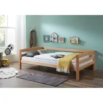 Netto Marken-Discount Relita - Einzelbett Nora in Buche massiv, natur lackiert, Liegefläche 120x200 cm, ohne Lattenrost Angebot