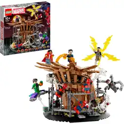 Netto Marken-Discount LEGO Konstruktionsspielzeug Marvel Super Heroes Spider-Mans großer Showdowns Angebot