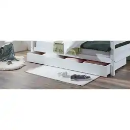 Netto Marken-Discount Relita - Bettschublade Nora 90 x 190 cm in Buche weiß lackiert Angebot