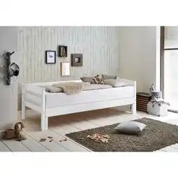 Netto Marken-Discount Relita - Funktionsbett Emilia ausziehbar 90/180x200 Buche massiv weiß Angebot