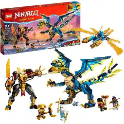 Netto Marken-Discount LEGO Konstruktionsspielzeug Ninjago Kaiserliches Mech-Duell gegen den Elementardrachen Angebot