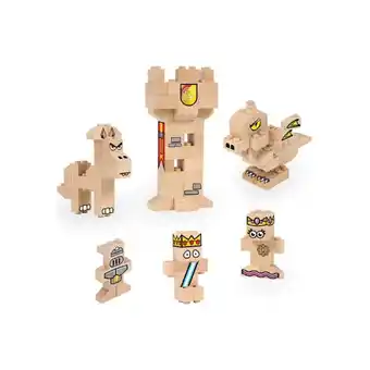 Netto Marken-Discount Kingdom Holzbausteine, Klemmbausteine aus zertifiziertem Buchenholz Angebot
