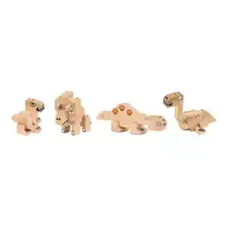 Netto Marken-Discount Dinosaurs Holzbausteine, Klemmbausteine aus zertifiziertem Buchenholz Angebot