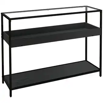 Netto Marken-Discount HOMCOM Konsolentisch Gehärtetes Glas, Stahl, Spanplatte Angebot