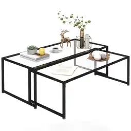 Netto Marken-Discount HOMCOM Couchtisch Glas, Stahl Angebot