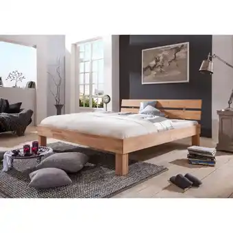Netto Marken-Discount Relita - Futonbett Julia 100 x 200 cm, Buche massiv natur geölt Angebot