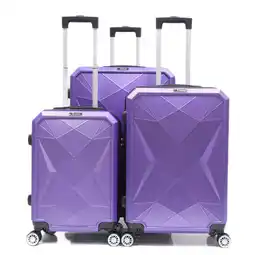 Netto Marken-Discount Reisekoffer ABS-03 Koffer 3-teilig Hartschale Trolley Set Kofferset Ha Angebot