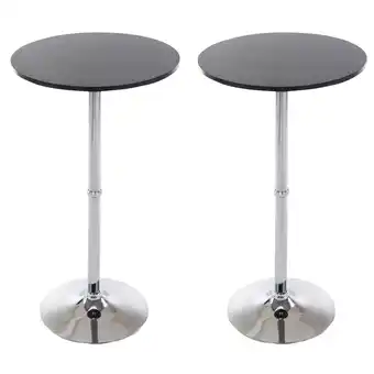 Netto Marken-Discount CLP 2er Set Metall-Stehtische Mit Runder Holztischplatte Ø 60 CM Höhe: 110 CM Angebot