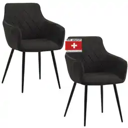Netto Marken-Discount Albatros Esszimmerstuhl SILA, 2er Set, Schwarz Angebot