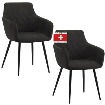 Netto Marken-Discount Albatros Esszimmerstuhl SILA, 2er Set, Schwarz Angebot