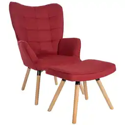 Netto Marken-Discount CLP Relaxsessel Garding Mit Fußhocker I Polstersessel Fußschemel I Stoff-Bezug Angebot
