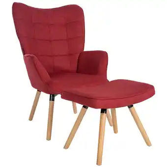 Netto Marken-Discount CLP Relaxsessel Garding Mit Fußhocker I Polstersessel Fußschemel I Stoff-Bezug Angebot