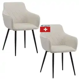 Netto Marken-Discount Albatros Esszimmerstuhl SILA, 2er Set, Beige Angebot