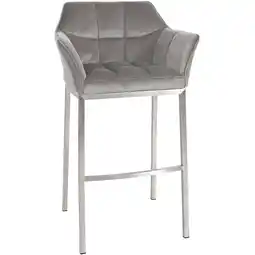 Netto Marken-Discount CLP Barhocker Damaso Samt-Bezug I Gepolsterter Tresenstuhl Angebot
