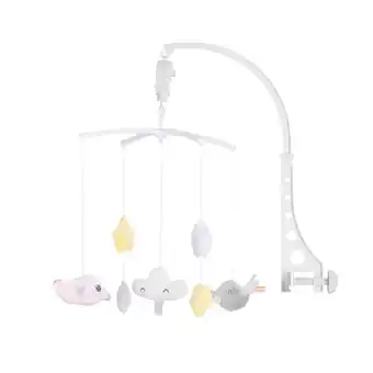 Netto Marken-Discount Chipolino Musik Mobile Sterne Wolken Tiere Aufzugsmechanismus Universalklemme grau Angebot