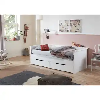 Netto Marken-Discount Relita - Funktionsbett Lina 90x 200 auf 180 x 200 cm Liegefläche ausziehbar u. 2 Schubladen Angebot