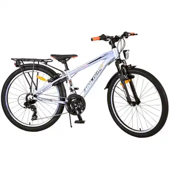 Netto Marken-Discount TPFSports Cross Kinderfahrrad - Jungen - 2 Handbremsen - 18 Gänge - 24 Zoll - Blau Angebot
