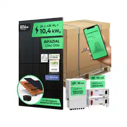 Netto Marken-Discount SOLARWAY 10,4kW Solaranlage mit Speicher Deye 10 kW Bifazial inkl. Montagesystem, App & WiFi Angebot