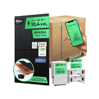 Netto Marken-Discount SOLARWAY 10,4kW Solaranlage mit Speicher Deye 10 kW Bifazial inkl. Montagesystem, App & WiFi Angebot