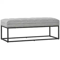 Netto Marken-Discount HOMCOM Sitzbank Leinen-Gewebe (100% Polyester), Schaumstoff, Stahl Angebot