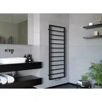 Netto Marken-Discount Azur Badheizkörper Pure Slim Schwarz Matt - 1480x600 mm Angebot