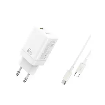 Netto Marken-Discount XO Wandladegerät Handyladegerät 65W GaN Quick Charger Schnellladegerät Angebot