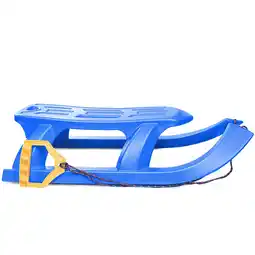 Netto Marken-Discount Kinderschlitten Rennrodel Bob Arrow mit Metallkufen blau Angebot