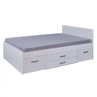 Netto Marken-Discount Inter Link Kinderbett Funktionsbett Ranya 140x200 cm inkl. 2 Nachtkommoden - Weiss Angebot
