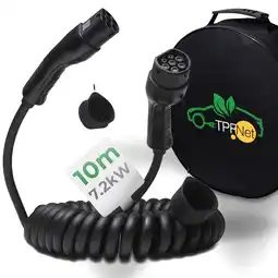 Netto Marken-Discount TPFNet Typ 2 Spiral-Ladekabel 7.2kW, 32A, 1-Phasig, 10m Angebot