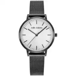 Netto Marken-Discount Julie Julsen Damenuhr Edelstahl schwarz Basic Line Angebot
