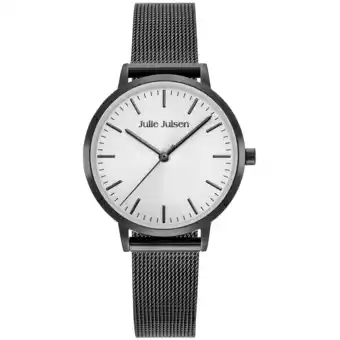 Netto Marken-Discount Julie Julsen Damenuhr Edelstahl schwarz Basic Line Angebot